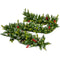 Zhenrui 9 Foot Lighted Christmas Garland, Battery Operated Garland for Christmas Decoration, Pre-lit Xmas Garland with Timer and Waterproof Battery Case, Perfect for Outdoor Use