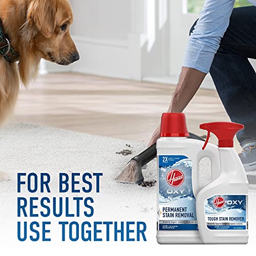 Hoover Oxy Solution Bundle, Deep Cleaning Shampoo with Stain Remover Formula, Carpet Cleaner, AH33007, White