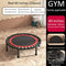 220 LBS Foldable Mini Trampoline, 40" Fitness Trampoline with Bungees/Adjustable Foam Handle, Stable & Quiet Exercise Rebounder for Kids Adults Indoor/Garden Workout