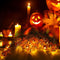 Ninevi Halloween Decoration, Halloween Fairy Lights, Halloween Decoration, 3 Metres, 20 LED Orange Pumpkin Fairy Lights, Battery Operated Lighting for All Saints, Halloween Party, Home Garden