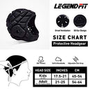 Legendfit Soft Padded Helmet for Rugby Flag Football 7v7 Adjustable Soccer Goalie Headguard Headgear Sports Goalkeeper Head Protection Kids Youth Adults