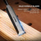 HAUTMEC 4PCS Wood Chisel Set for Woodworking, Carpentry Carving Tool with Bevel Edged Steel Blade, High Impact Handle for Woodcutting Sharpening HT0235