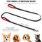 PuppyDoggy Dog Leash for Small to Medium Dogs 6 ft with 3 Reflective Stitching and 2 Traffic Padded Handles Dog Lead/Rope, Pet Leash for Running Walking Training (Red 1 Pack)