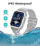 LIGE Smart Watch with Bluetooth Call Answer/Dail for Men Women,1.85'' HD Full Touch Screen Fitness Tracker, Smartwatch with Heart Rate Blood Oxygen Blood Pressure Sleep Monitor for Android and iPhone
