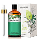 PHATOIL Peppermint Essential Oil 100ML, Essential Oils for Diffuser, Humidifier, Aromatherapy, DIY Candle and Scented Products Making (Peppermint, 100ml)