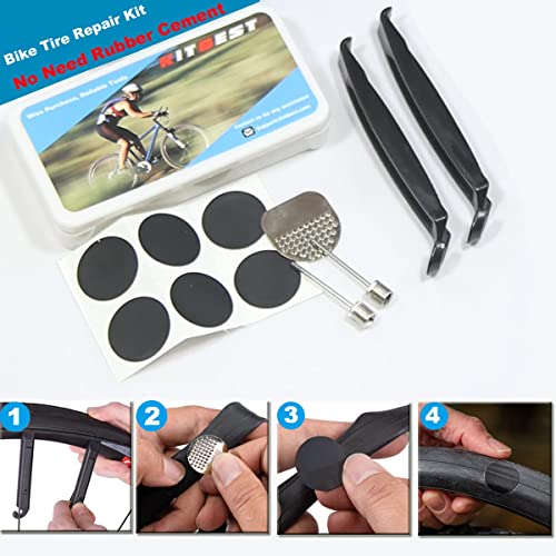 Mini Bike Pump & Tire Puncture Repair Kit & Multi-Function Bike Bicycle Cycling Mechanic Repair Tool Kit & Cycling Bicycle Bike Bag