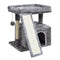 SIYIPURR Small Cat Tree for Indoor Cats，Cat Tower with Cat Scratching Post and Board，Cat House with Cat Perch for Kitten, Cat Condo,Stable Cat Stand (Light Grey)