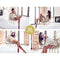 Gardeon Hammock Chair Outdoor Hanging Bed Cotton Portable Indoor 124CM Cream