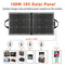 100W 18V Portable Solar Panel, FF FLASHFISH Foldable Solar Charger with 5V USB 18V DC Output Compatible with Portable Generator, Smartphones, Tablets and More