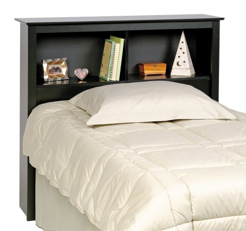 Black Twin Bookcase Headboard