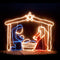 LED Nativity Scene Christmas Motif Rope Light Display