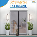 Magnetic Screen Door, French Door, Durable Fiberglass Double Door Screen Mesh Curtain to Keep Bugs Out