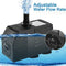 BARST 1100L/H Submersible Pump with Filter(16W),Ultra Quiet Water Pump for Fountains, Pool, Fish Tank, Pond, Hydroponics, Statuary with 4 Strong Suction Cups,3 Nozzles & 1.83m Power Cord 16W