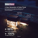 SUNFACE Solar Deck Lights-Step Lights, Permanent On All Night, Fence Post Lights 8 Pack Led Wireless IP65 Waterproof Outdoor Warning Step Lights for Driveway Sidewalk Garden Pathway Yard