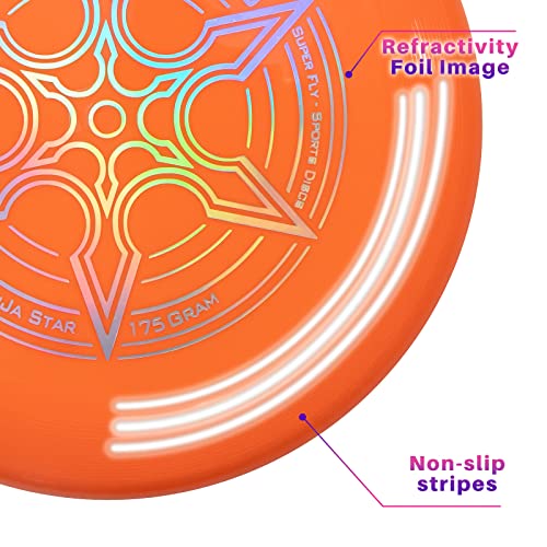 Indy - Dirty Disc (175 g) (Orange) Frisbee, Professional Frisbee Disc, Throwing Disc, Flying Disc, Sports Toy, Sports Game for Children and Adults