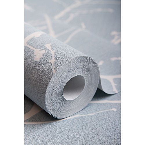 Superfresco Easy Paste The Wall Innocence Duck Egg Metallic Wallpaper