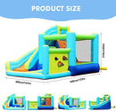 FBSPORT Inflatable Bounce House, Water Slide Park Slide Bouncer with Ball Shooting, Climbing Wall, Jumping and Splash Pool, Kids Bouncy Castle with 450W Air Blower for Outdoor Backyard