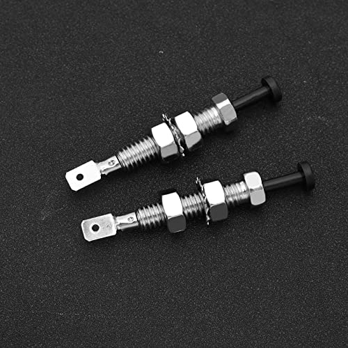 6PCS 12V Door Pin Switch Momentary Adjustable Car Bonnet Alarm Light Hood Switch Car Trunk Door Alarm Light Hood Jamb Pin Switch Automotive Parts