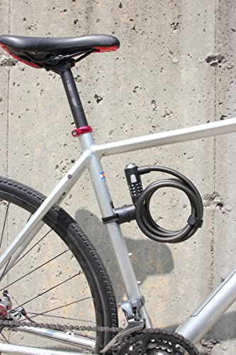 Kryptonite KryptoFlex 1218 Combo Cable Bicycle Lock, Black, 12mm x 183cm