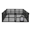 PaWz Pet Playpen Folding Dog Plastic Puppy Exercise Enclosure Fence 8 Panels