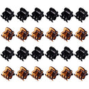 (Black and Brown) - Hotop 24 Pieces Mini Hair Clips Plastic Hair Claws Pins Clamps for Girls and Women (Black and Brown)