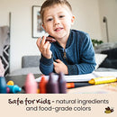 Honeysticks Pure Beeswax Crayons - Non Toxic Crayons Made with Food Grade Ingredients that are Baby and Toddler Safe - For 1 Year Plus - Easy to Use and Hold For Early Grip Development - 12 Pack