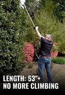 SUNSEEKER 16" Hedge Trimmer Attachment Universal, Dual Action Articulating,Heavy Duty Steel Material, 12 Angle Positon, Gas Powered, Grey/Black
