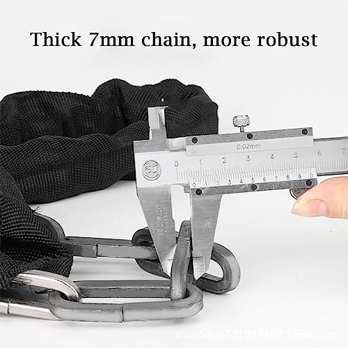Bike Lock,Bike Chain Lock with 6 Tire Patch,Cable Locks Heavy Duty Anti Theft,5-Digit Resettable Combination Anti-Theft Cable Lock,Bicycle Lock for Bikes, Scooter,Motorcycle, Door, Gate, Fence