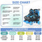 LIRENGUI Roller Skates for Boys, Girls Roller Skates for Kids Boys with All Wheels Lighting Up, Outdoors Indoors Adjustable Roller Skates for Black n Blue (Size 4-7)