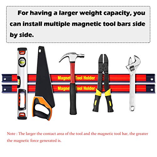 Goplus 6PCS 18" Magnetic Tool Holder Bar Organizer Storage Rack Knife Wrench Pilers Workshop