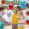 Pixel Style Gamer Birthday Party Supplies for Game Fans, 38 Pcs Birthday Party Decorations for Kids - Banner, Cupcake Toppers, Balloons, Ribbons