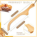 Jutom Wooden Bread Bow Knife 15.8 Inch Serrated Knife with Wooden Handle Bread Slicer Bread Knife for Homemade Bread Sourdough Bread Cutter with Linen Storage for Cutting Bagel, 40*7*2cm