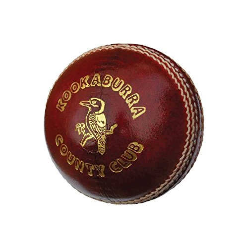 Kookaburra County Club Cricket Ball, Red, Womens