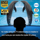Digital TV Antenna,Antenna for Smart TV,360°Reception,Support 4K 1080p Smart Television,Detachable Signal Amplifier-Signal Booster-HDTV Antenna 10ft Coaxial HDTV Cable, Portable HD TV Antenna Indoor