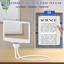 NZQXJXZ 5X Rechargeable Hands-Free Magnifying Glass 43 Bright LED, Magnifying Glass for Reading Neck Wear, Large Page Magnifier for Seniors for Newspaper, Sewing, Cross Stitch, Small Prints