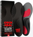 Work Orthotic Insoles - Anti Fatigue Medium Arch Support Shoe Insert Men Women - for Plantar Fasciitis Flat Feet Leg - Relieve Foot Pain - Work Boot Insoles for Standing All Day (M, Gray Illusion)