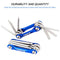 KIEVODE Bike Multi-Tool Mini Multitool Kit - 6 in 1 Lightweight Stainless Steel Tool With 3/4/5/6mm Hex Key and Phillips Screwdriver for Mountain Bicycle Road Bike MTB
