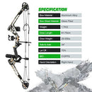 20-55lbs Compound Bow Arrow Set Archery Bow Kit Hunting Target Shooting Right Hand 6 Arrows 310fps Adjustable for Masters Beginner,Outdoor Fishing,Camo