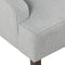 HomePop Velvet Swoop Arm Living-Room-Chairs, Light Grey