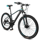 FITTOO Xspace 29'' Unisex Mountain Bike - 24 Speed - Aluminum Frame - Lightweight - 4 Colour Options (Blue/Black)