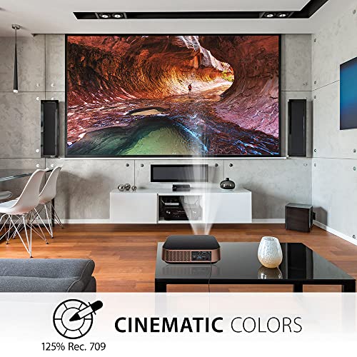 ViewSonic M2 Full HD Smart LED Portable Projector with Harman Kardon Speakers Metallic Bronze