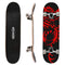 ChromeWheels 31 inch Skateboard Double Kick Skate Board Cruiser Longboard 8 Layer Maple Deck Skateboards for Kids and Beginners