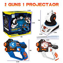 HISTOYE Infrared Laser Tag Gun Set with Projector,2 Player Laser/Lazer Tag Set for Kids Adults Indoor Outdoor Games Family Fun Toys,Kids Laser Tag Gun Toys for Boys Teens Age 6 7 8 9 10 11 12+ Gifts