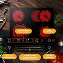 Gasland Chef CH604BF 60cm Built-in Ceramic Hob, 4 Zones Electric Cooktop in Black, 6600W Total Output, with Dual & Oval Zone Touch Control Timer Child Lock…