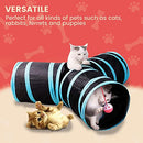 Floofi Cat Tunnel, Cat Tunnels for Indoor Cats, Kitty Toys, Cat Tube, Rabbit Tunnel, Dog Tunnel, Bunny Tunnel, Cat Play Tunnel, Cat Tunnel Toy, Cat Tubes and Tunnels (Red)