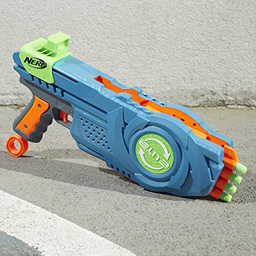 Nerf Elite 2.0 - Flipshots Flip-8 Blaster - Fire 4 Darts Then Flip Barrel To Quickly Fire 4 More - Inlcudes 8 Nerf Elite Darts - Outdoor Games And Toys For Kids - Boys And Girls - F2549 - Ages 8+