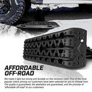 Recovery Tracks with Bag 2 Pair Recovery Boards for Automotive Tires and Wheels Sand Mud Snow 10Ton Stand 4wd Tracks for Offroad Car SUV Truck Gen 3.0 Black