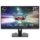 MSI Optix MAG274QRF-QD Esports Gaming IPS Monitor - 27 Inch, 16:9 WQHD (2560 x 1440), 2K, Rapid IPS, 165 Hz, 1ms GTG, G-SYNC Compatible, RGB, HDR, Quantum Dots, Adobe 99 Percent, Display Port, HDMI