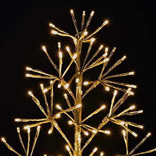 Lightshare 3ft 296L Artificial Christmas Tree Light,Warm White Light for Home Garden Decoration,Winter,Wedding,Birthday,Christmas,Holiday,Party Decoration,Gold