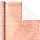 Hallmark Foil Christmas Wrapping Paper with Cut Lines on Reverse (3 Rolls: 60 Sq. Ft. Ttl) Rose Gold, Silver Trees, Gold Snowflakes for Holidays, Hanukkah, Winter Solstice, Weddings, Graduations